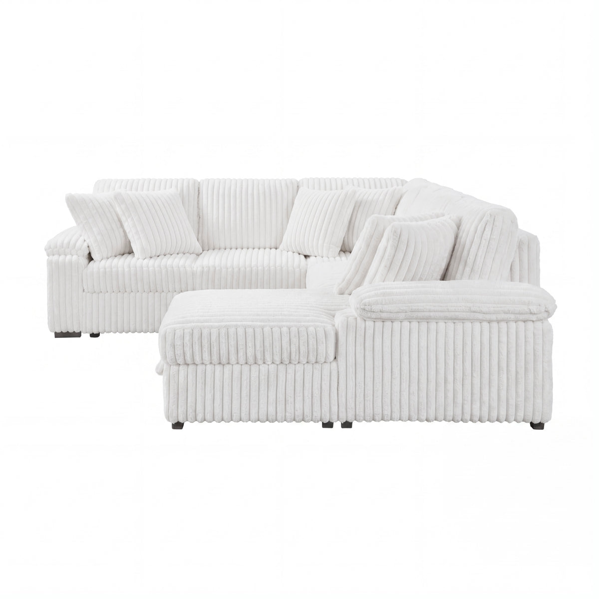 Ridge 3-Piece Sectional with Pull-out Bed, Right Side Chaise and Hidden Storage
