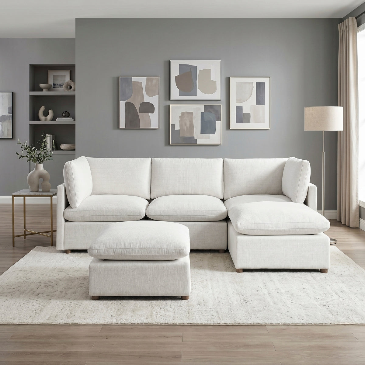 Annex 5-Piece Modular Sectional with Two Ottomans