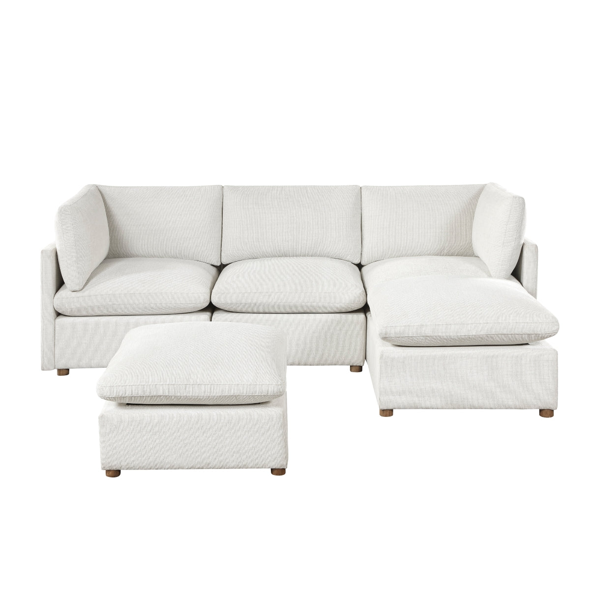Annex 5-Piece Modular Sectional with Two Ottomans