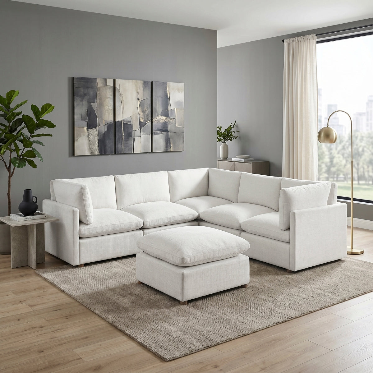 Annex 6-Piece Modular Sectional with Ottoman