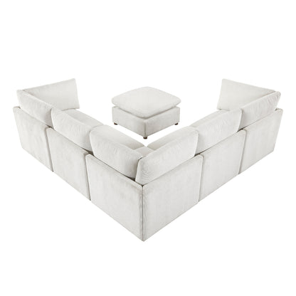 Annex 6-Piece Modular Sectional with Ottoman