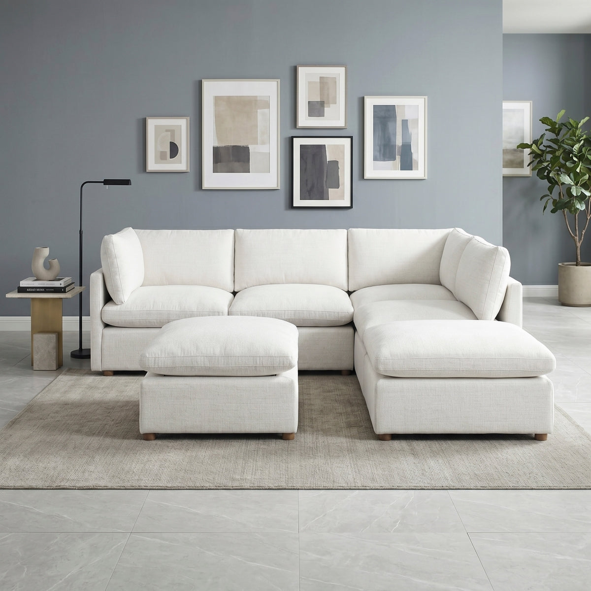 Annex 6-Piece Modular Sectional with Ottoman