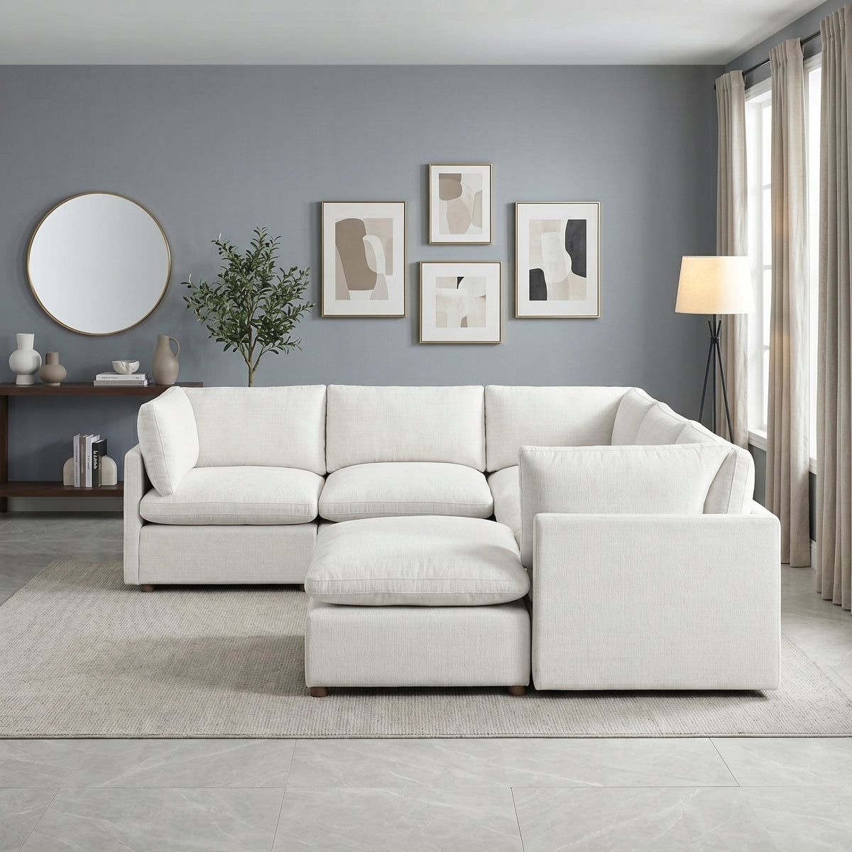 Annex 6-Piece Modular Sectional with Ottoman