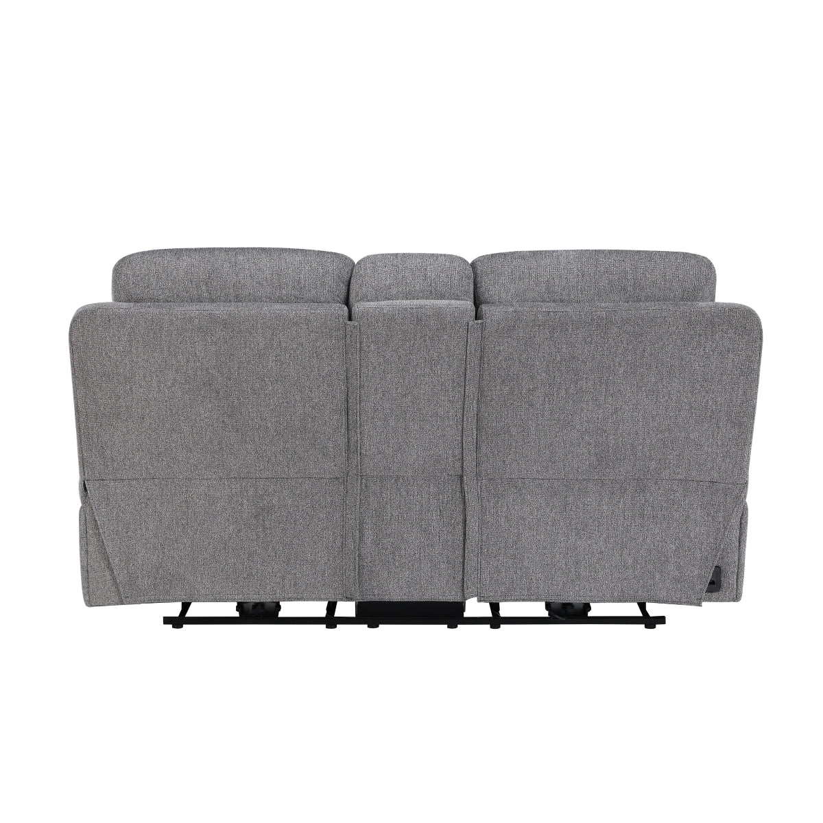 Centric Power Double Reclining Love Seat with Center Console, Power Headrests, Power Lumbar Support, Wireless Charger, Hidden Cup Holders, Bluetooth Speakers and Charging Ports