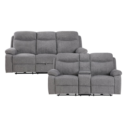 Centric 2-Piece Living Room Set (Sofa and Love Seat)
