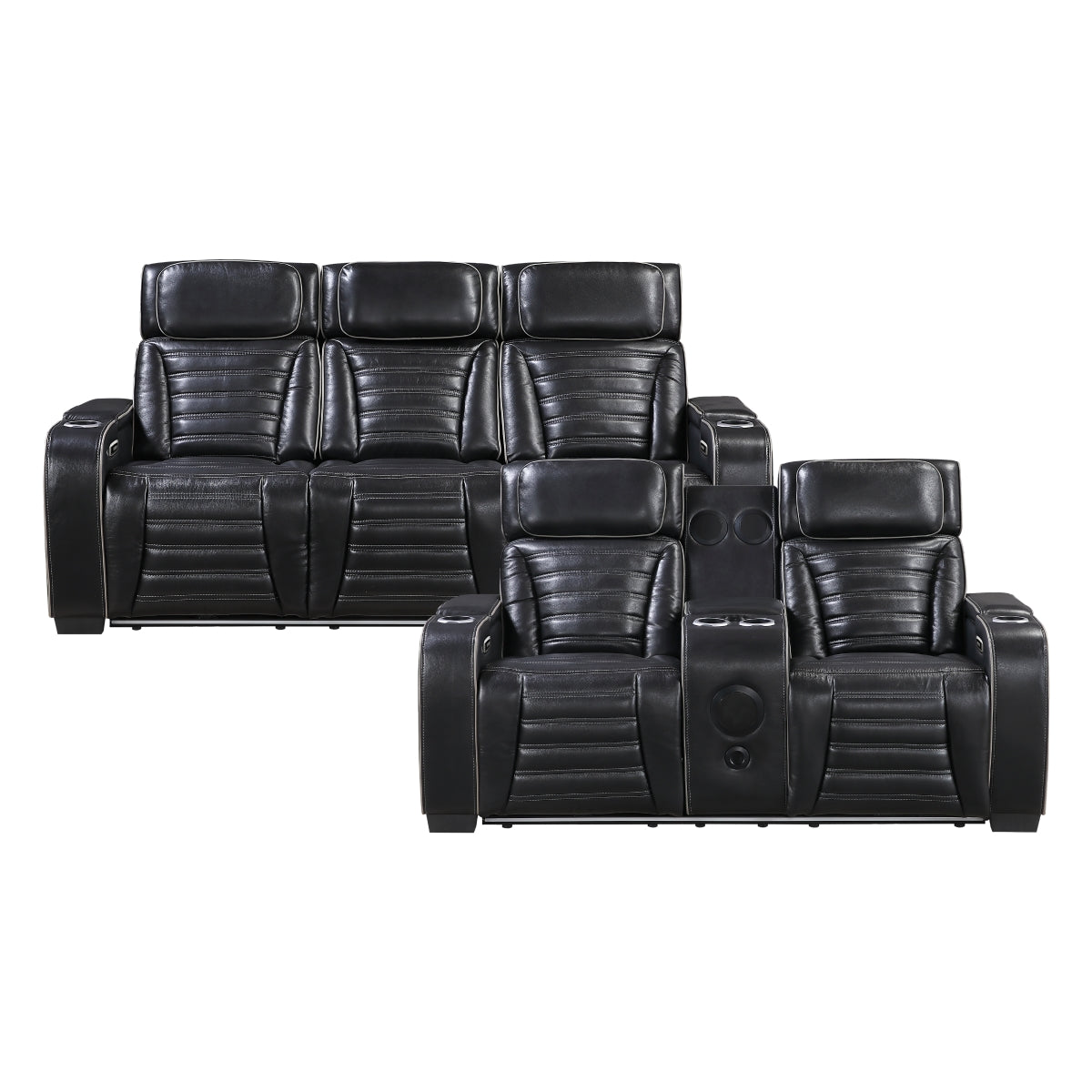 Cyber 2-Piece Living Room Set (Sofa and Love Seat)