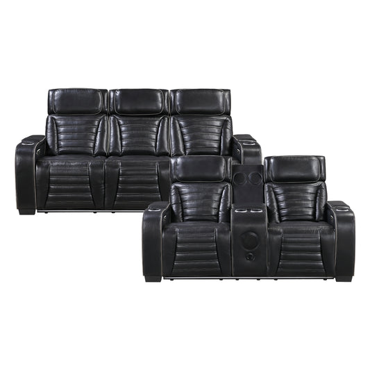 Cyber 2-Piece Living Room Set (Sofa and Love Seat)