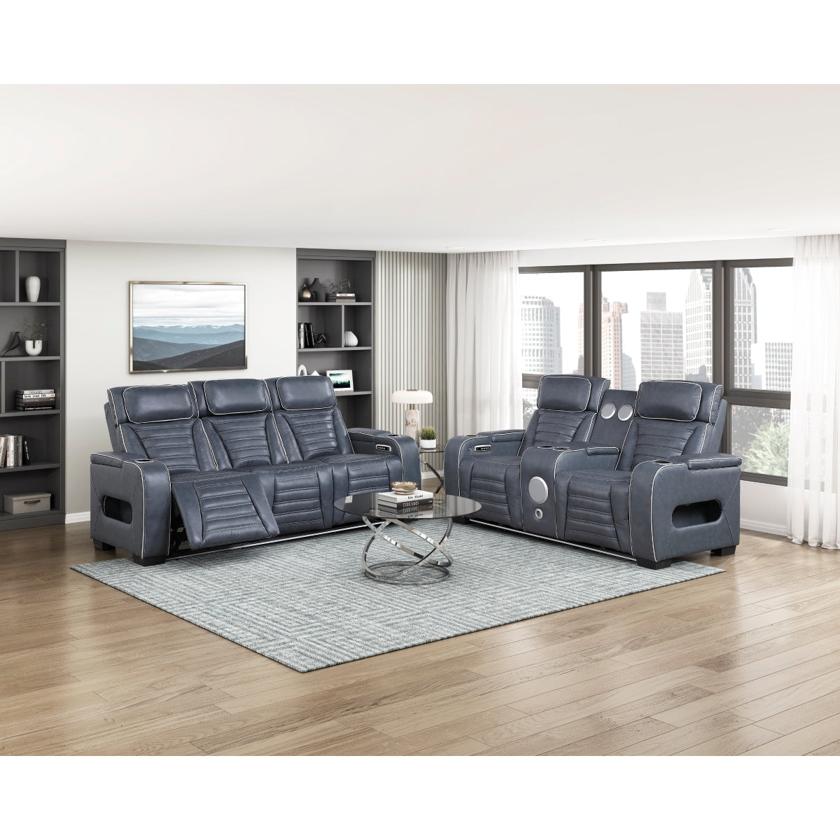 Cyber 2-Piece Living Room Set (Sofa and Love Seat)