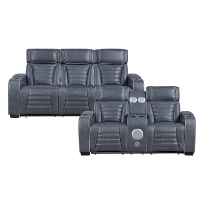 Cyber 2-Piece Living Room Set (Sofa and Love Seat)