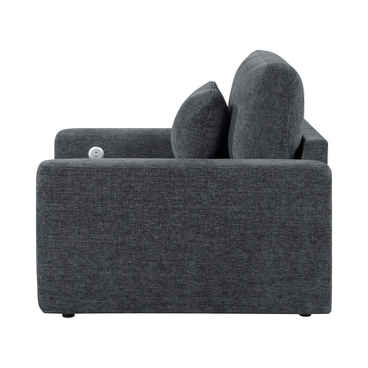 Cumulus Convertible Sleeper Chair with Charging Ports