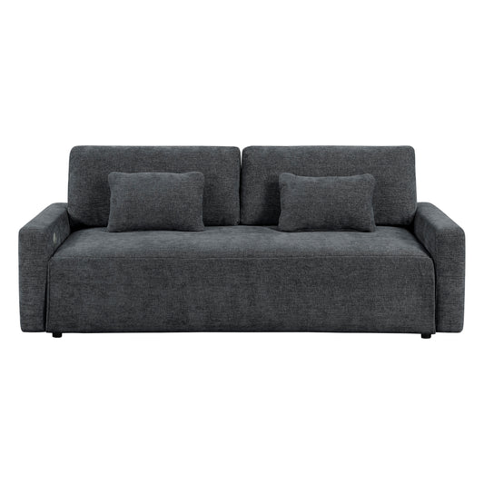 Cumulus Convertible Queen Sleeper Sofa with Charging Ports