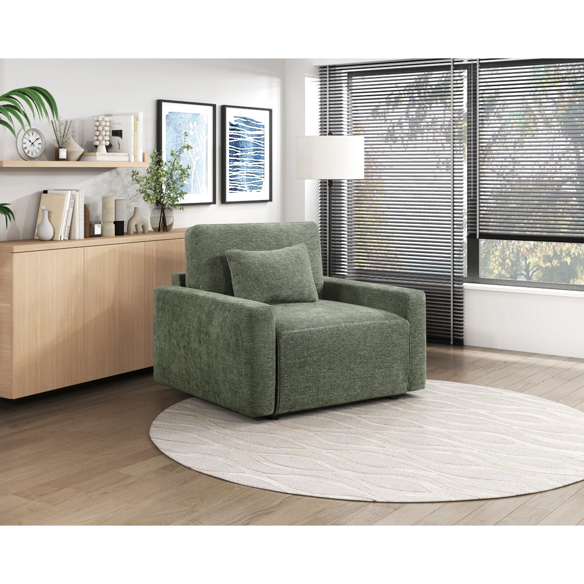 Cumulus Convertible Sleeper Chair with Charging Ports