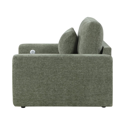 Cumulus Convertible Sleeper Chair with Charging Ports