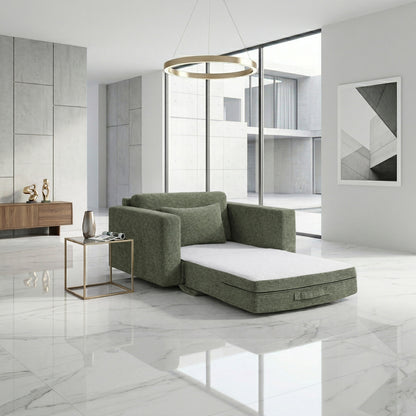Cumulus Convertible Sleeper Chair with Charging Ports