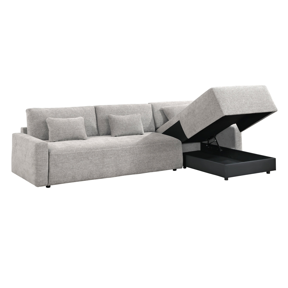 Cumulus 2-Piece Sectional with Convertible Queen Sleeper and Right Side Chaise