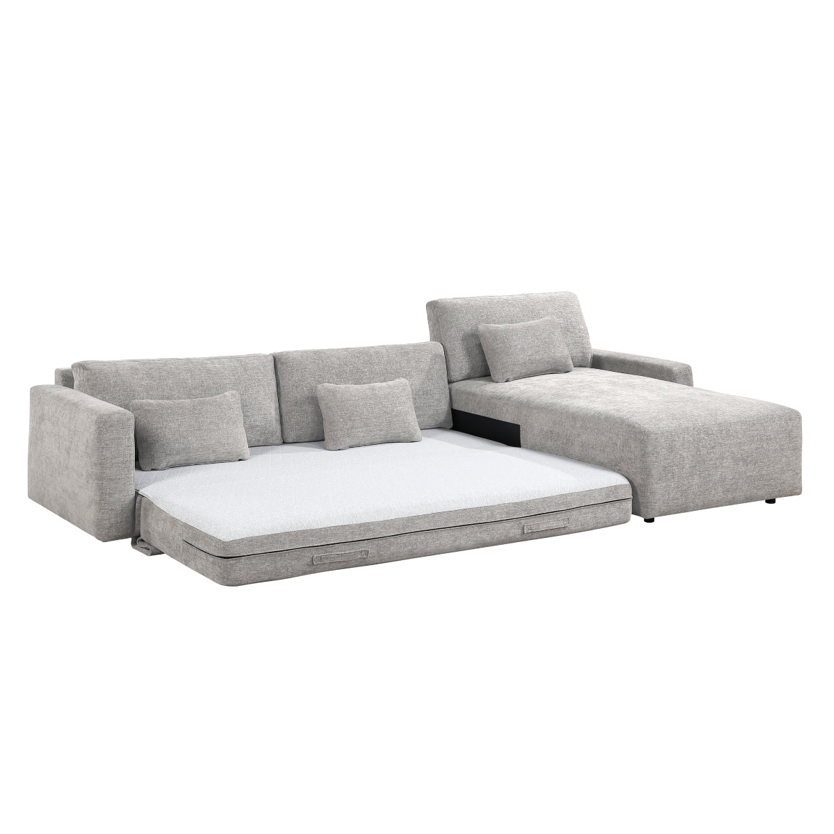 Cumulus 2-Piece Sectional with Convertible Queen Sleeper and Right Side Chaise