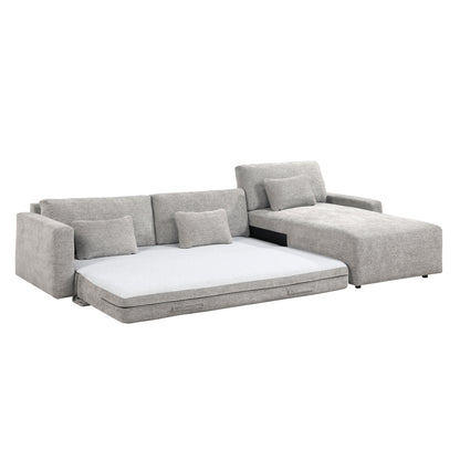 Cumulus 2-Piece Sectional with Convertible Queen Sleeper and Right Side Chaise
