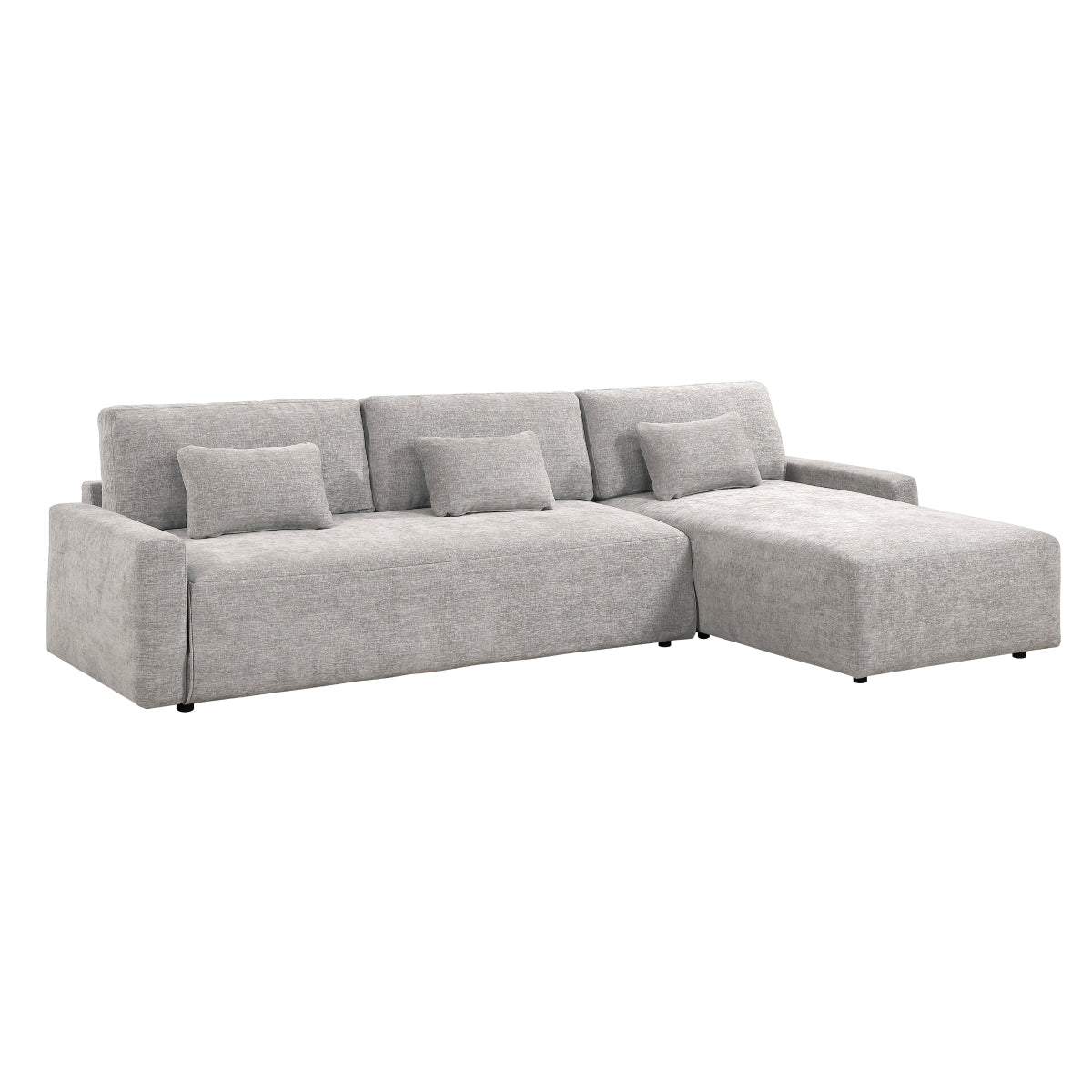 Cumulus 2-Piece Sectional with Convertible Queen Sleeper and Right Side Chaise