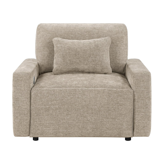 Cumulus Convertible Sleeper Chair with Charging Ports