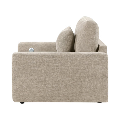 Cumulus Convertible Sleeper Chair with Charging Ports