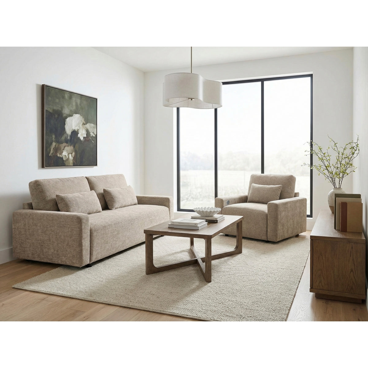 Cumulus Convertible Sleeper Chair with Charging Ports