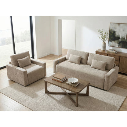 Cumulus Convertible Sleeper Chair with Charging Ports