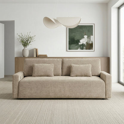 Cumulus Convertible Queen Sleeper Sofa with Charging Ports