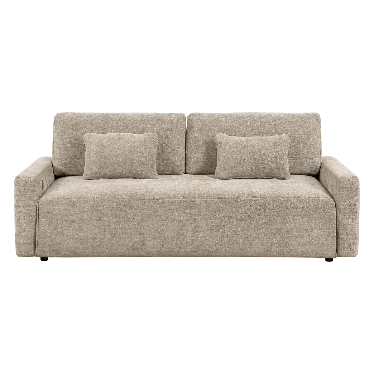 Cumulus Convertible Queen Sleeper Sofa with Charging Ports
