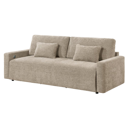 Cumulus Convertible Queen Sleeper Sofa with Charging Ports