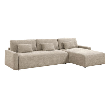 Cumulus 2-Piece Sectional with Convertible Queen Sleeper and Right Side Chaise