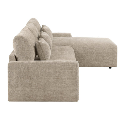 Cumulus 2-Piece Sectional with Convertible Queen Sleeper and Right Side Chaise