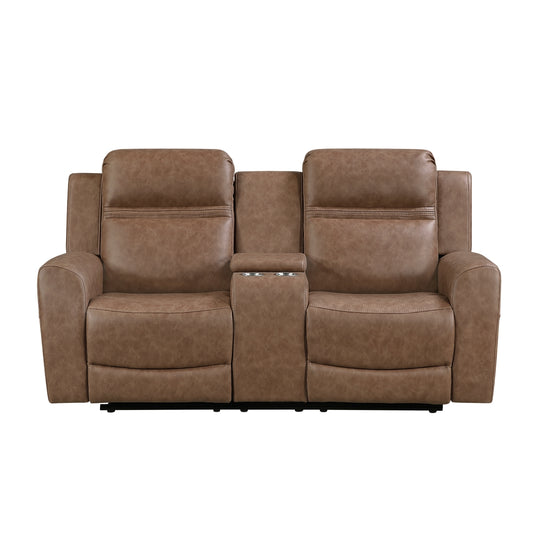 Hearth Double Reclining Love Seat with Center Console
