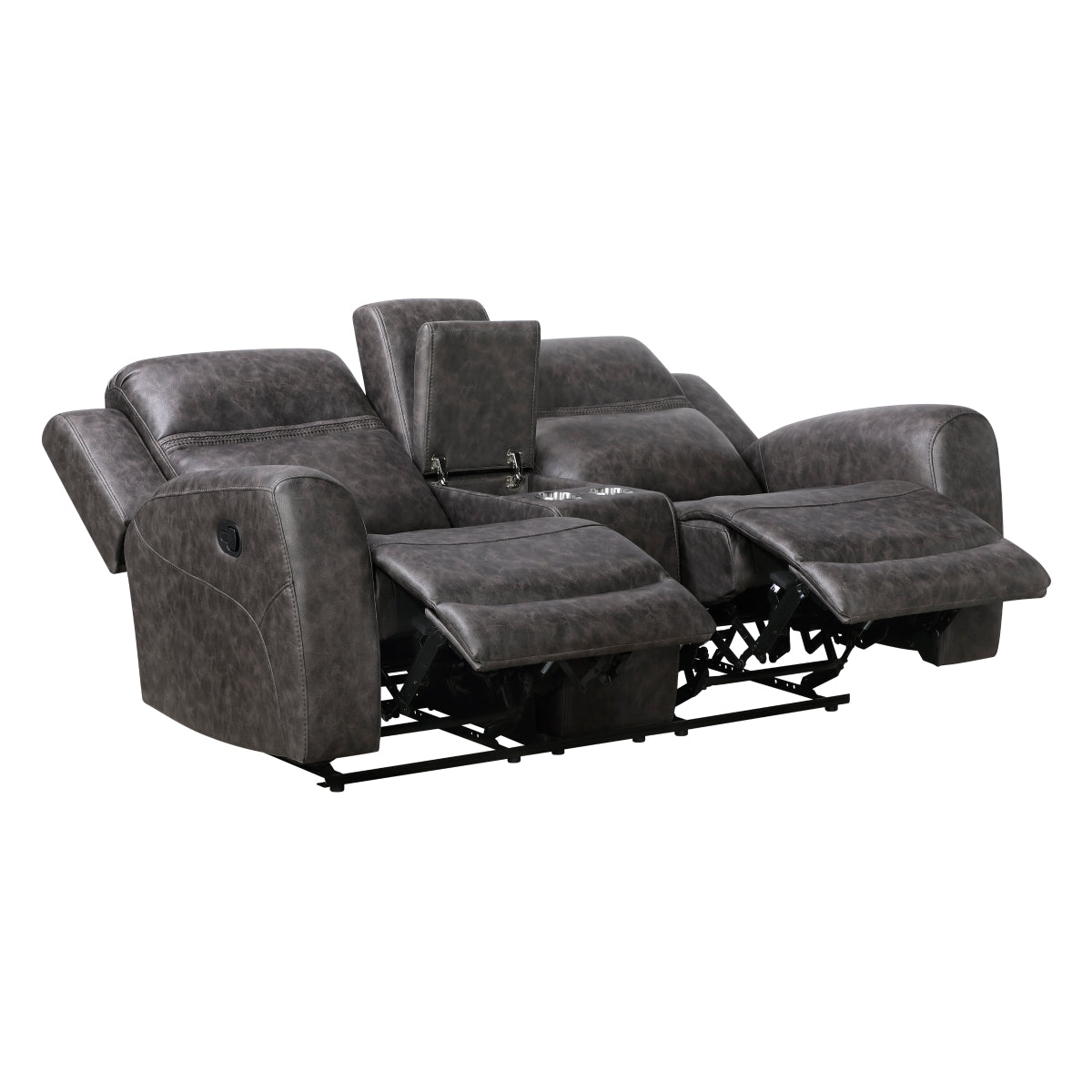 Hearth Double Reclining Love Seat with Center Console