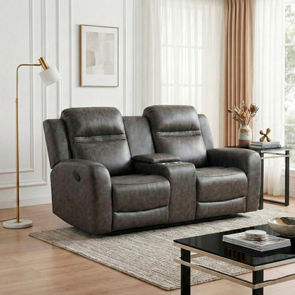 Hearth Double Reclining Love Seat with Center Console