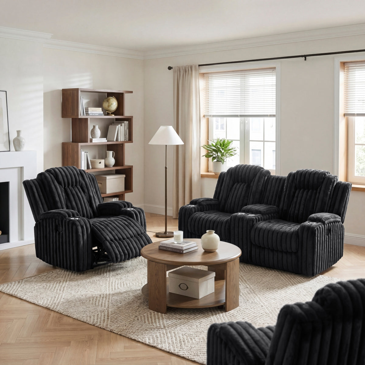 Phyllis Reclining Chair with Cup Holders