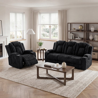 Phyllis Double Reclining Sofa with Cup Holders