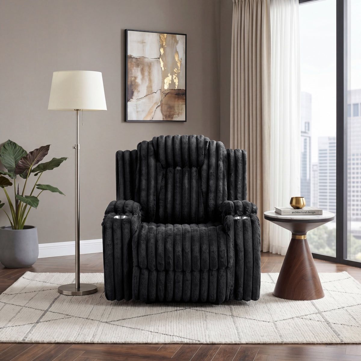 Phyllis Reclining Chair with Cup Holders