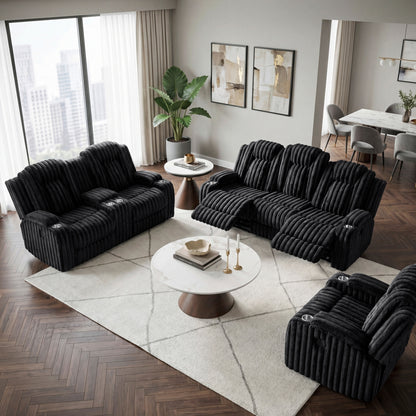 Phyllis Double Reclining Sofa with Cup Holders