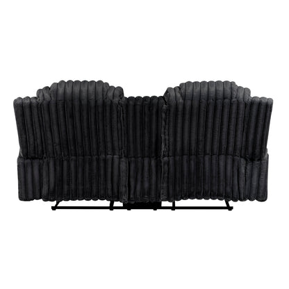 Phyllis Double Reclining Love Seat with Center Console and Cup Holders
