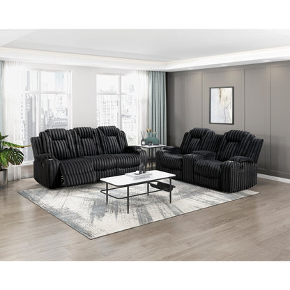 Phyllis Double Reclining Sofa with Cup Holders