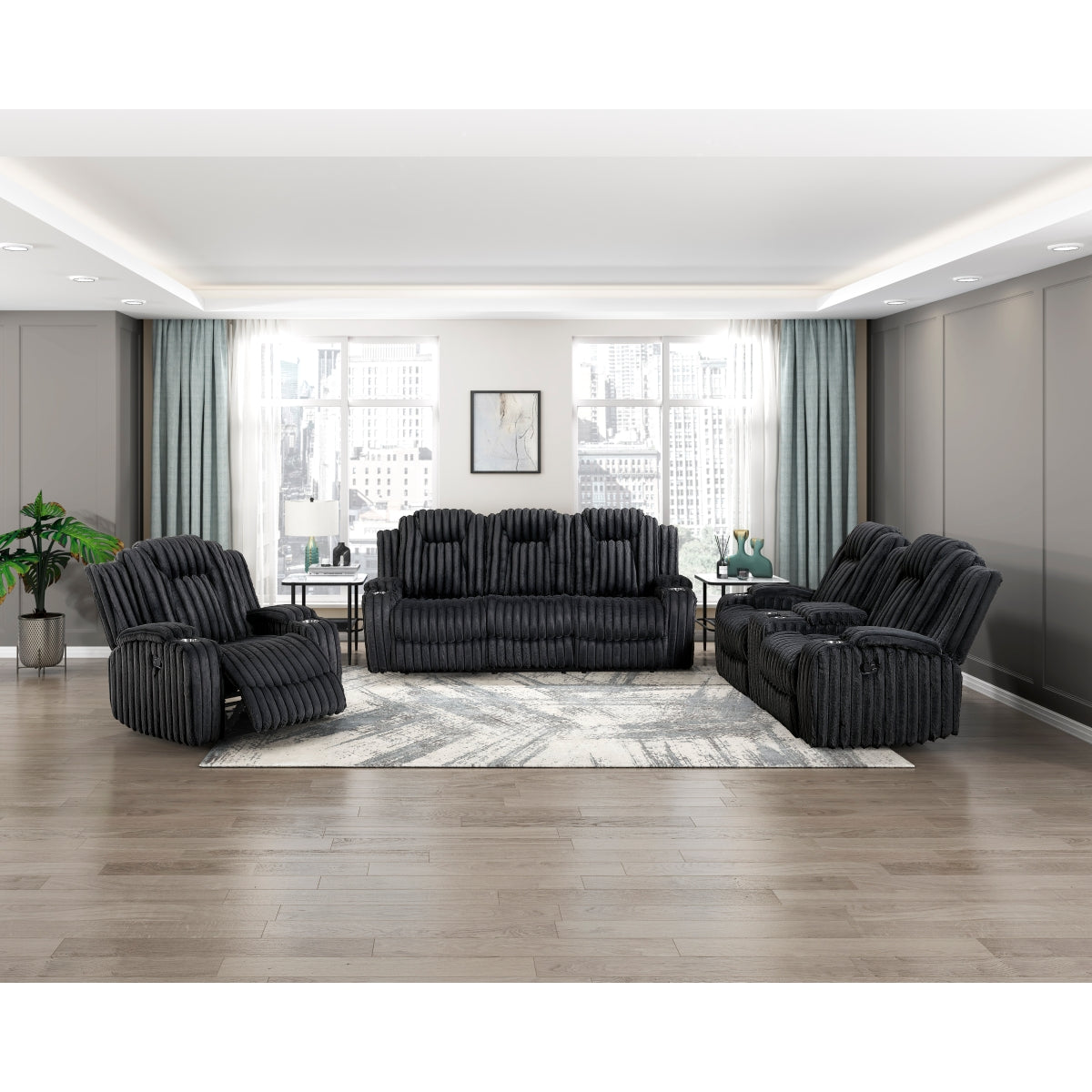 Phyllis Reclining Chair with Cup Holders