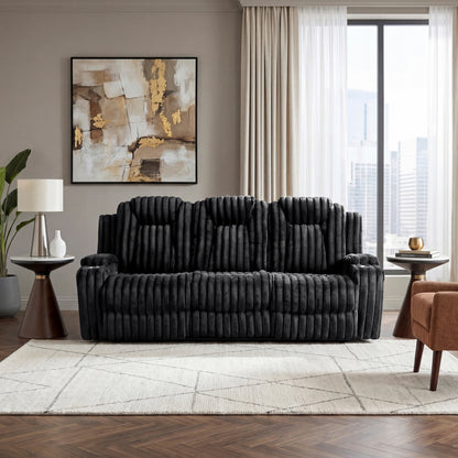 Phyllis Double Reclining Sofa with Cup Holders