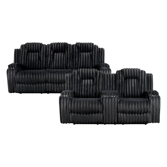 Phyllis 2-Piece Living Room Set (Sofa and Love Seat)