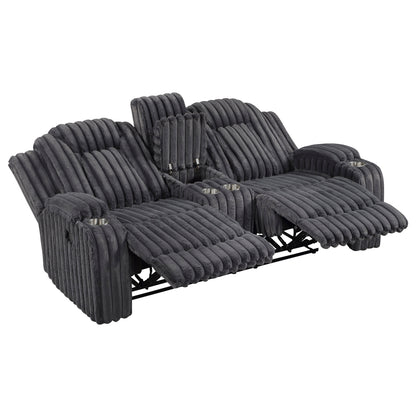 Phyllis Double Reclining Love Seat with Center Console and Cup Holders