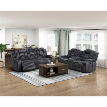 Phyllis Double Reclining Love Seat with Center Console and Cup Holders