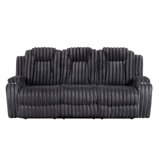 Phyllis Double Reclining Sofa with Cup Holders