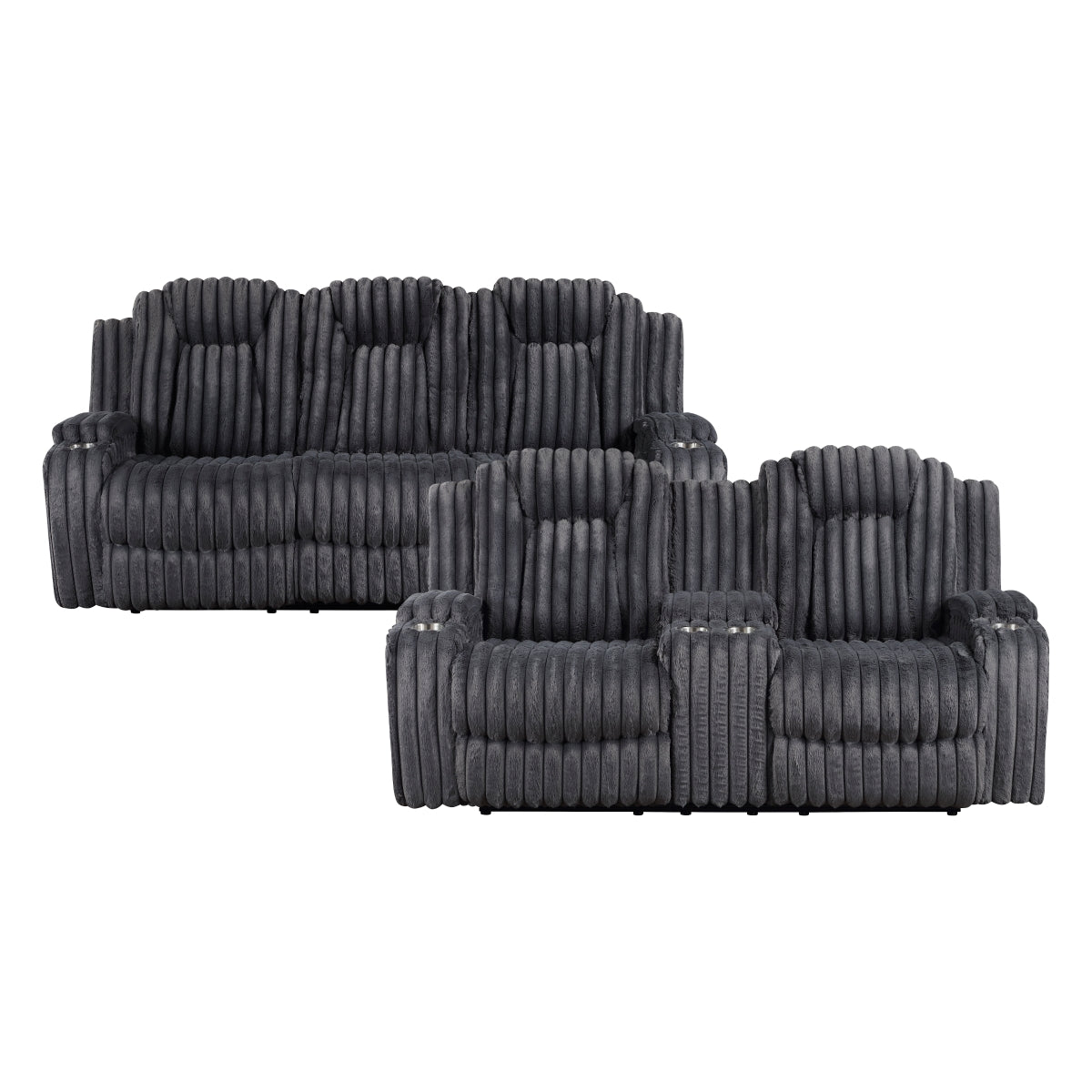 Phyllis 2-Piece Living Room Set (Sofa and Love Seat)