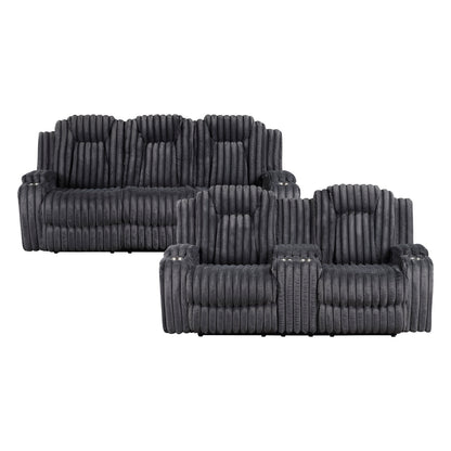 Phyllis 2-Piece Living Room Set (Sofa and Love Seat)