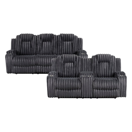 Phyllis 2-Piece Living Room Set (Sofa and Love Seat)