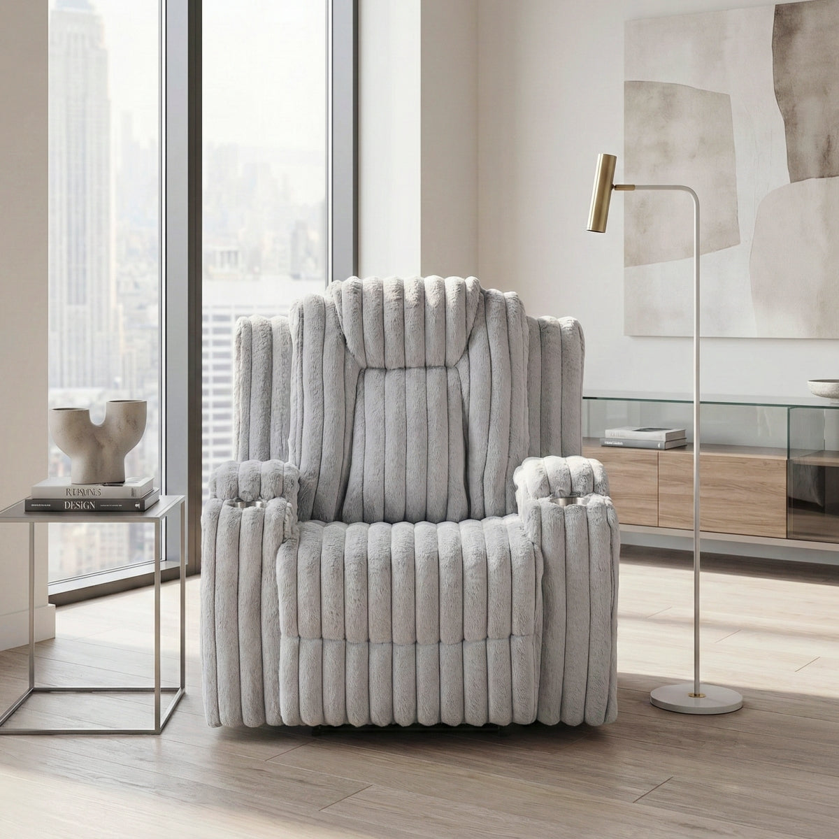 Phyllis Reclining Chair with Cup Holders